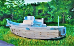 ２年　松下真依「古船」平成30年度県高校総合文化祭