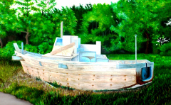 3年-松下真依-「古船」第65回御坊市美術展　入選