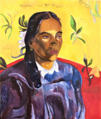 県高校総合文化祭出品　1年　藤由依「ゴーギャンの模写」