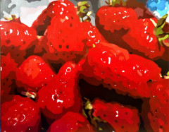 県高校総合文化祭出品　2年-松本桃奈　「Strawberry-red」