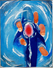 ｢海の手借りてあなたの心は鯨のように泳いでいく｣-1年　中野真央