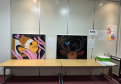 南部町立図書館にて作品展示