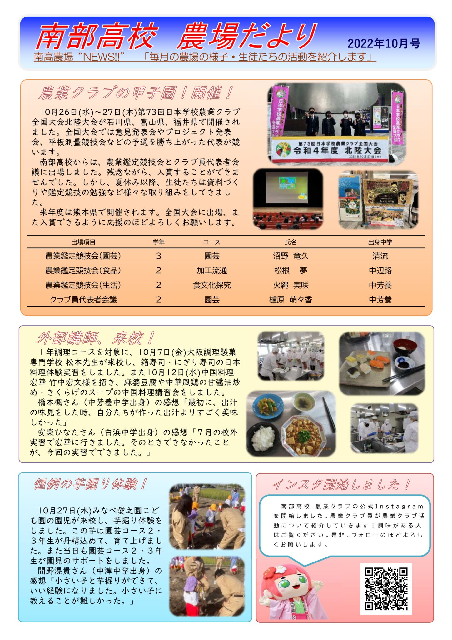 農場だより2022年10月号