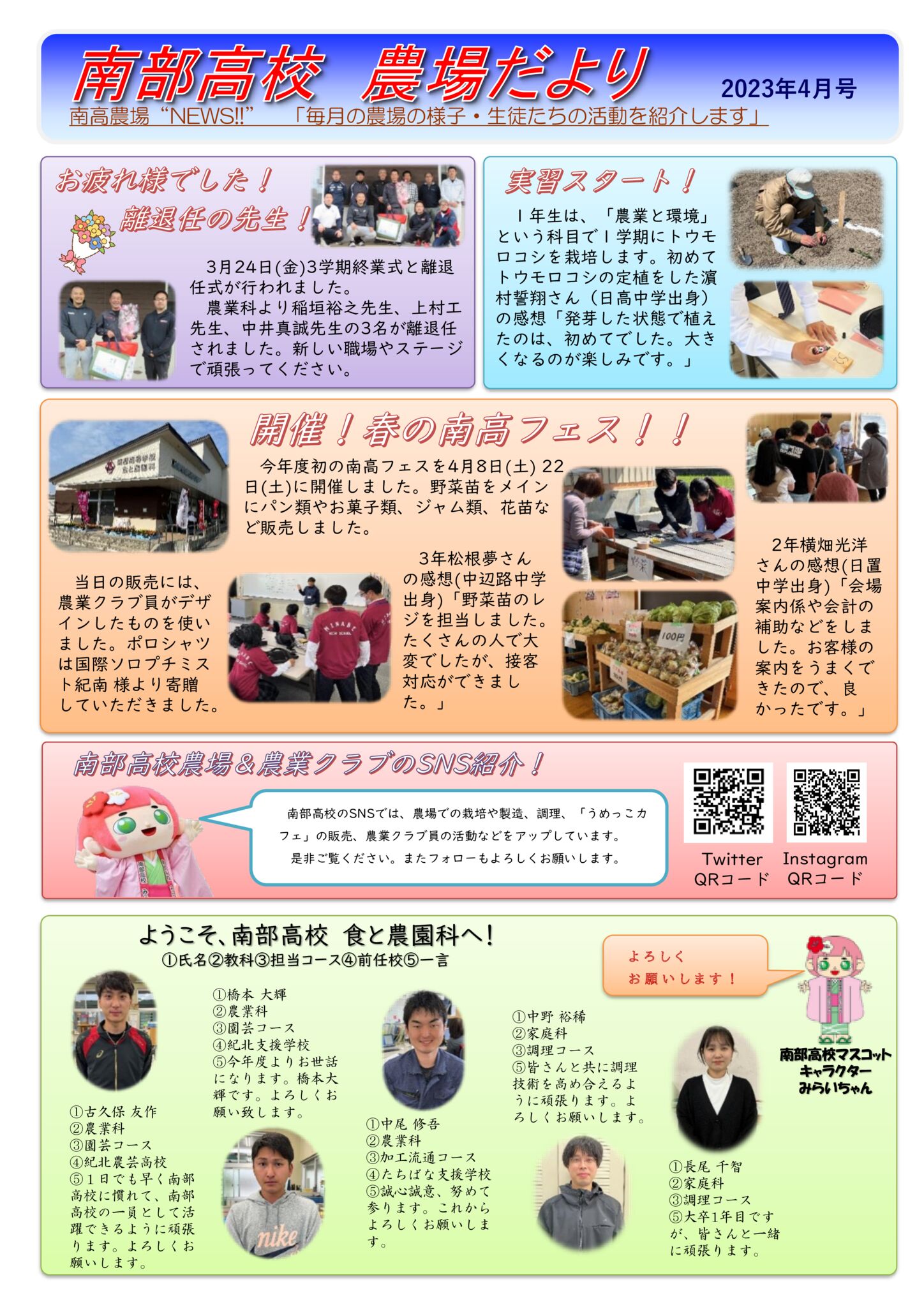 農場だより2023年4月号